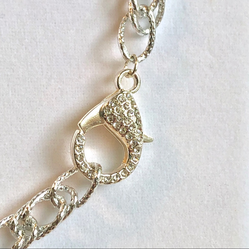 Pave Silver Shell Necklace - Picture 5 of 5